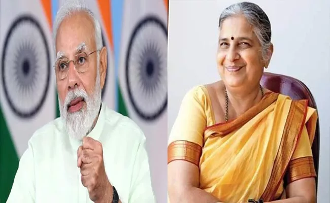 Sudha Murty Nominated To Rajya Sabha: Nari Shakti Says PM Modi - Sakshi