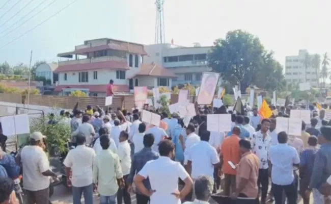 Mantena Ramaraju Supporters Angry On Chandrababu - Sakshi