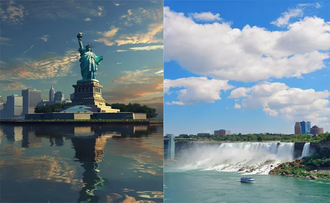 Would You Rather See The Statue Of Liberty Or Niagara Falls In US - Sakshi