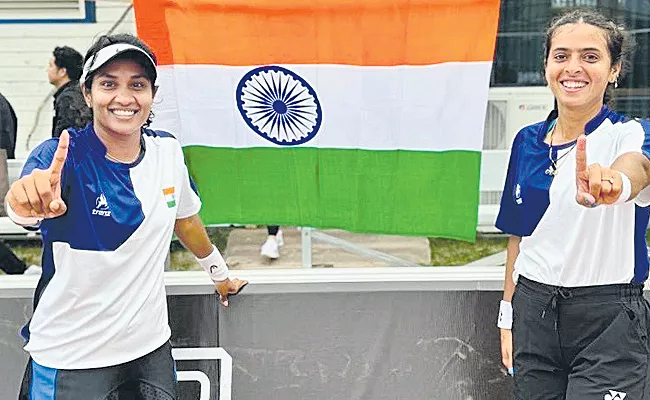 Ankita and prathana pair that won India - Sakshi