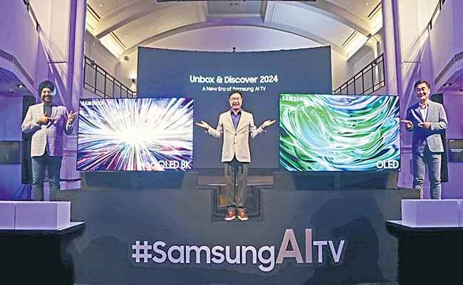 Samsung wants sales worth Rs 10000 cr from TV biz in India - Sakshi