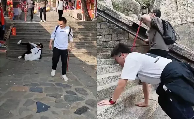 Chinas Taishan Goes Viral People Regret Climbing 6600 Steps - Sakshi