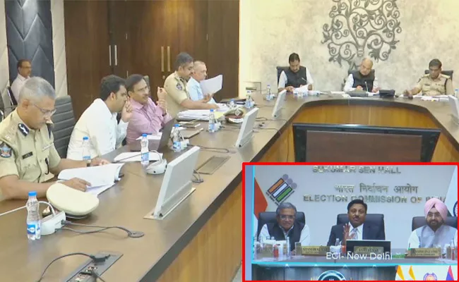 Cec Rajeev Kumar Video Conference On Elections - Sakshi