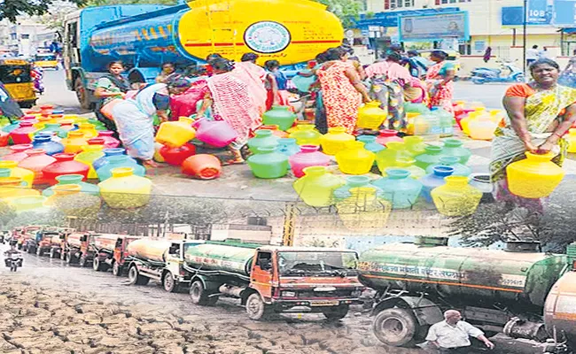 Telangana govt adamant about problem of water in the cities - Sakshi