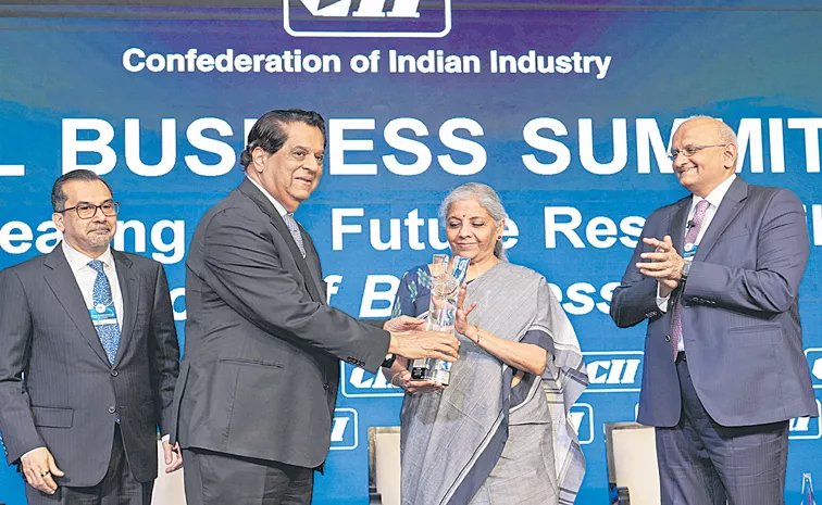 Finance Minister Nirmala Sitharaman urges greater investment in manufacturing at CII Annual Summit