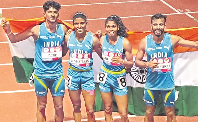 Jyotika Sri Team Wins Gold In Asian Relay Athletics Championship