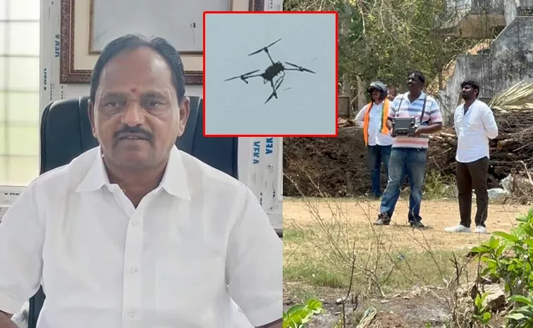 BJP Workers Threw Drone At Budi Mutyala Naidu House