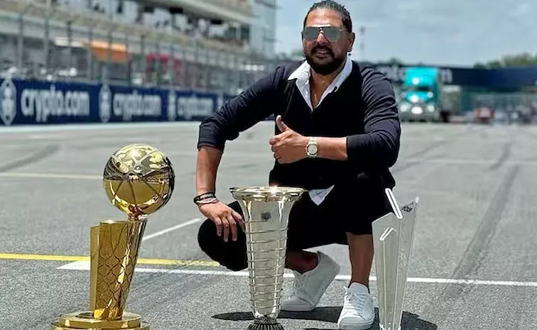 Yuvraj Singh lights up Miami GP; unites T20 World Cup