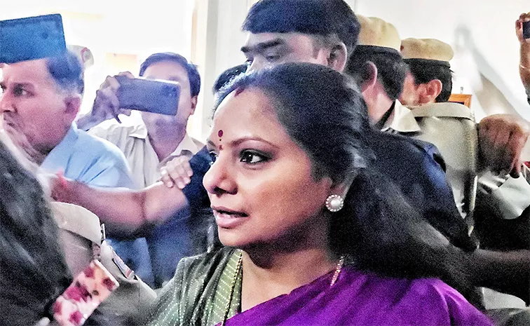 BRS MLC Kavitha Judicial Custody Ends Today