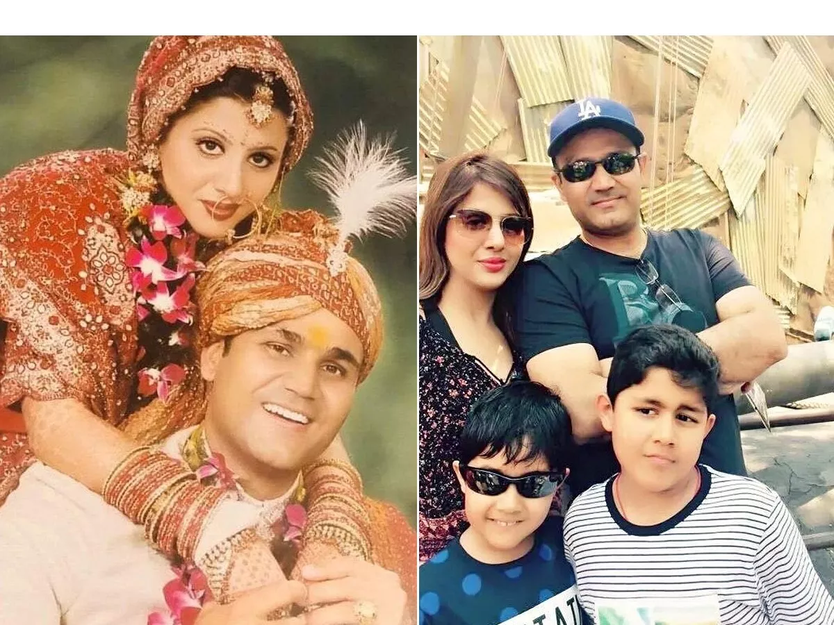 Virender Sehwag Wife Aarti's Biography And Personal Information: Photos