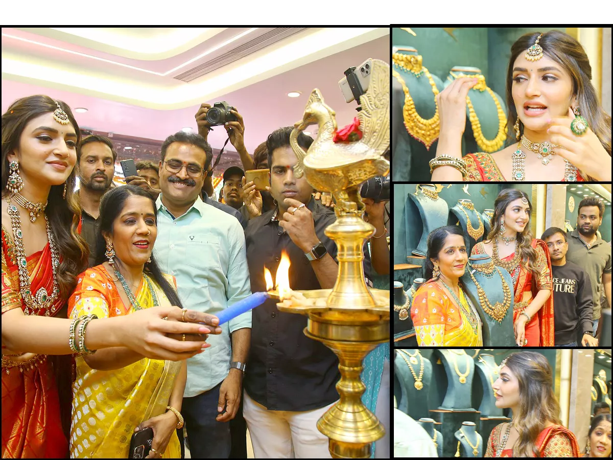 Actress Sreeleela CMR Jewellery Shopping Mall Opening Photos - Sakshi