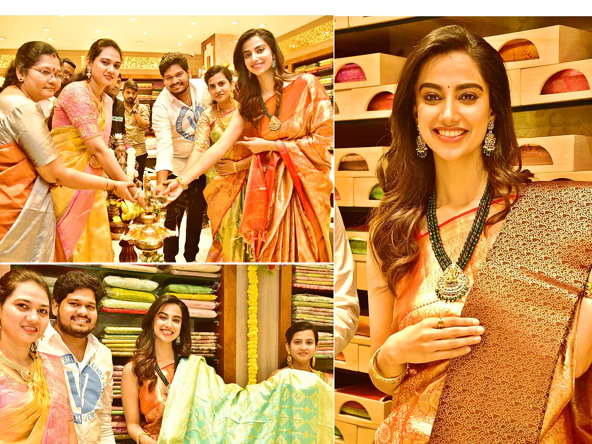 Meenakshi Chaudhary at Weaverly Handloom Store launch Photos - Sakshi