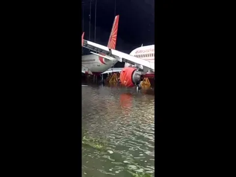 Cyclone Amphan Leaves Kolkata Airport Video