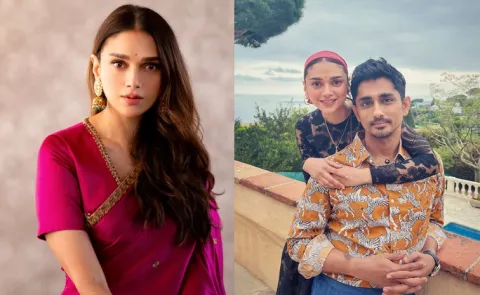 Husband Siddharth On Aditi Rao Hydari Wore Sindoor, Red Saree Look At Cannes