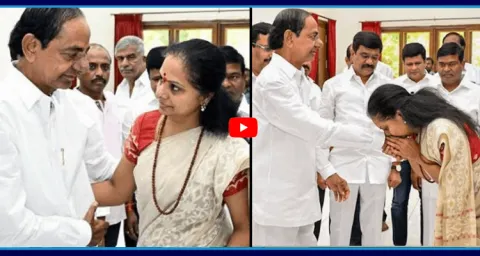 MLC Kavitha Meets KCR In Yerravalli Farm House