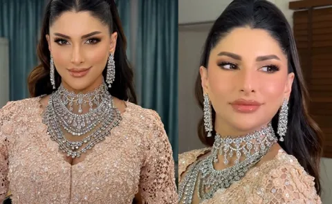 Akhil-Zainab reception Newly wed  Zainab Gorgeous look