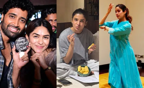 Mrunal Thakur Birthday And Janhvi Kapoor Dance