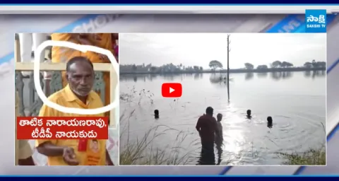 TDP Leader Tatika Narayana Rao Attempts Escape From Police 4