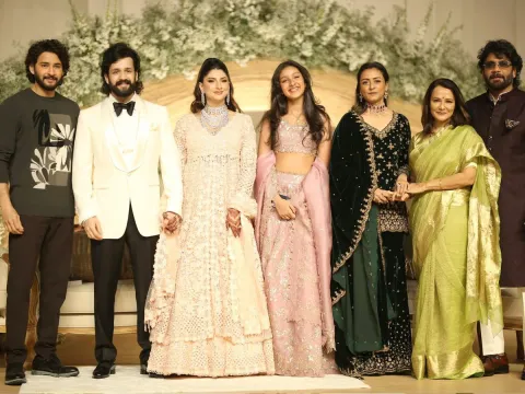 Grand Akhil Akkineni,Zainab Ravdjee wedding Reception Photos