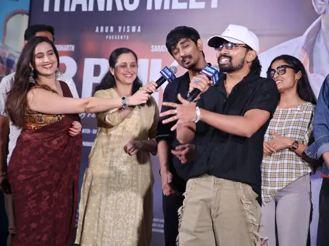 Siddharth 3BHK Telugu Movie Thank You Meet Photos