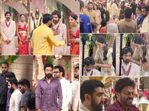 Telugu Celebrities Attend Narne Nithin Wedding Ceremony Photos