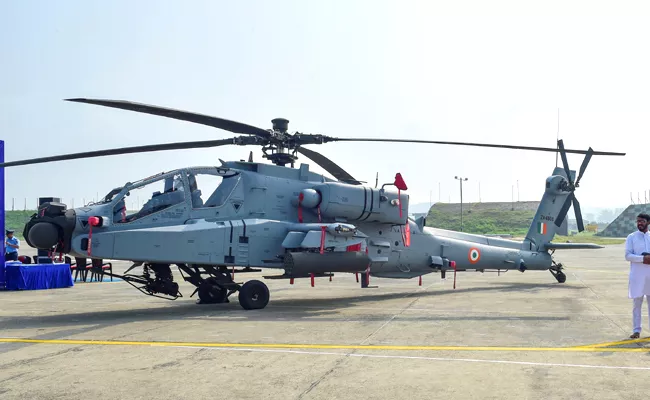 IAF gets its first fleet of 8 Apache attack helicopters - Sakshi