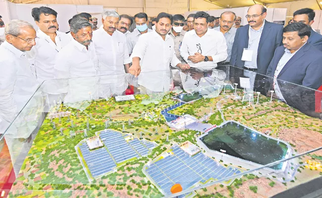 CM Jagan lays foundation stone for energy project in Kurnool district - Sakshi