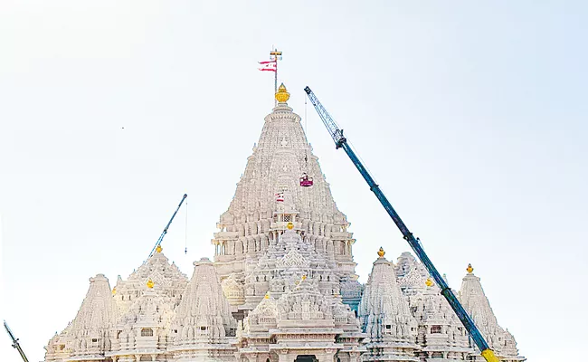 Swaminarayan Akshardham: New Jersey Hindu temple inaugurated on 8 October 2023 - Sakshi