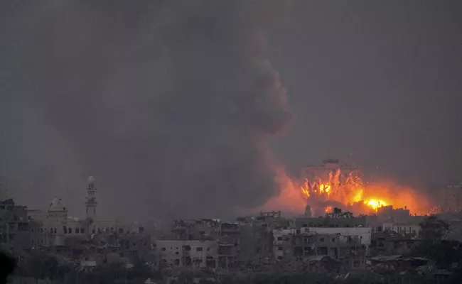 Israel-Hamas war: Missiles rain down on Gaza - Sakshi