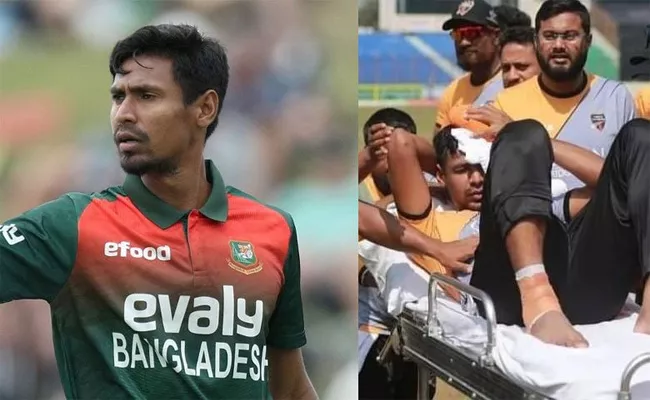 Mustafizur Rahman rushed to hospital after being hit on head in nets - Sakshi