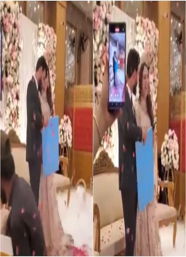 Pakistani Groom Gifts Framed Picture Of Former PM Imran Khan To Bride.