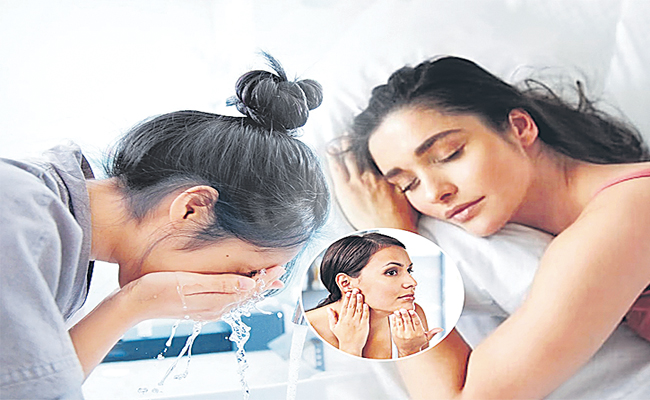 పడుకునే ముందు ముఖం కడుగుతున్నారా Why Washing Your Face Before Bed