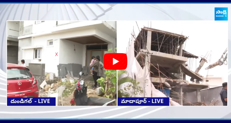 Hydra Demolishing Srinivasa Constructions Villas 2