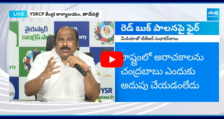 TJR Sudhakar Comments On Red Book And Home Minister Anitha 1