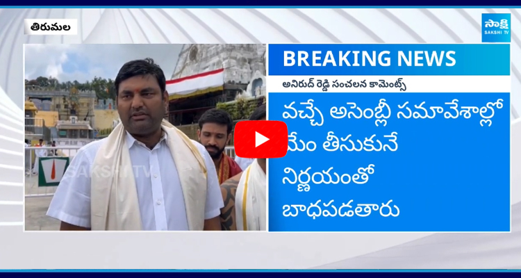 MLA Janampalli Anirudh Reddy Fires On Chandrababu Naidu In Tirumala 4