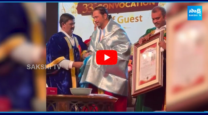 Action King Arjun Sarja Honored With Honorary Doctorate  1