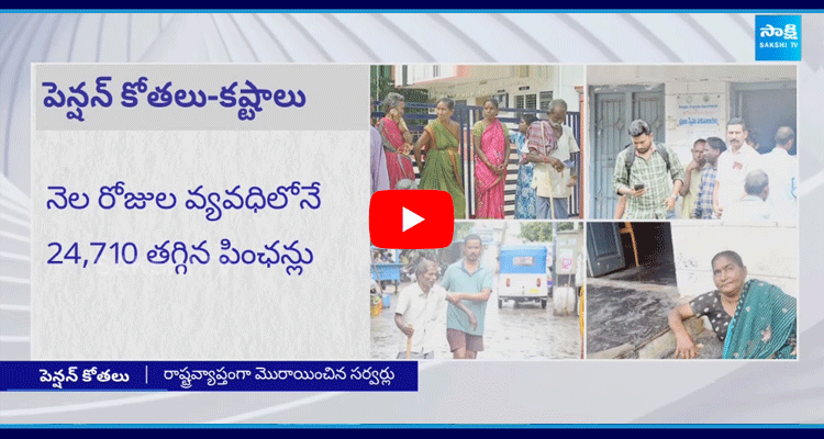 Pensioners Struggles In Andhra Pradesh  1