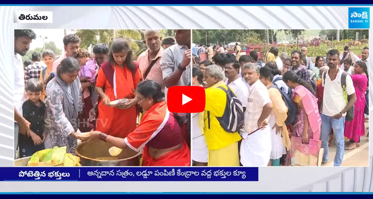 Devotees Crowd in Tirumala Hills 3