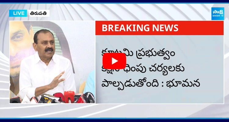 Bhumana Karunakar Reddy About TDP Fake Cases 3