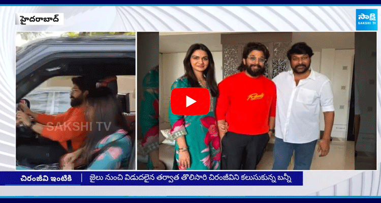 Allu Arjun Family Met With Megastar Chiranjeevi 1