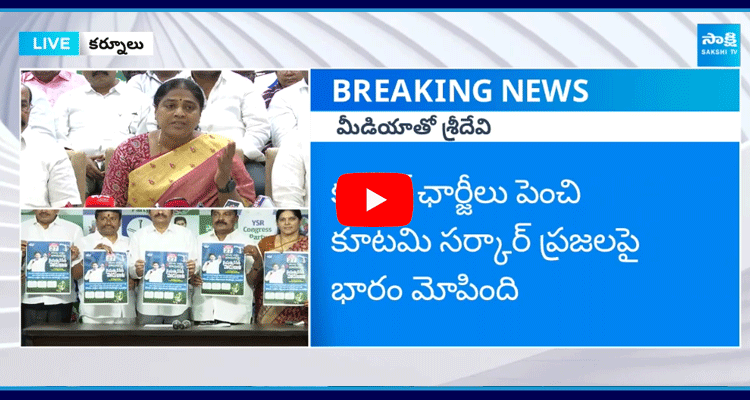 Kurnool YSRCP Leaders Fire On Electricity Charge Hike  1