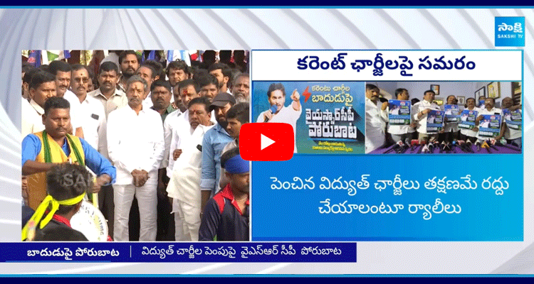 YSRCP Porubata On Electricity Charges Hike At Kurnool  1