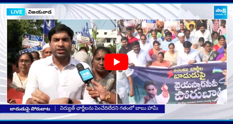 Devineni Avinash Rally Against Electricity Charges Hike 2