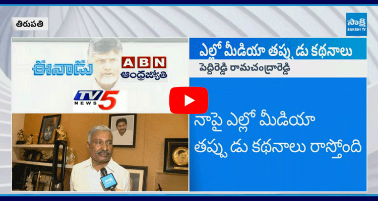 Peddireddy Ramachandra Reddy Comments On Yellow Media Over Fake News 1