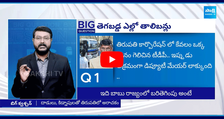 Big Question Special Debate On Chandrababu TDP Leades Overaction In Municipal Elections 2