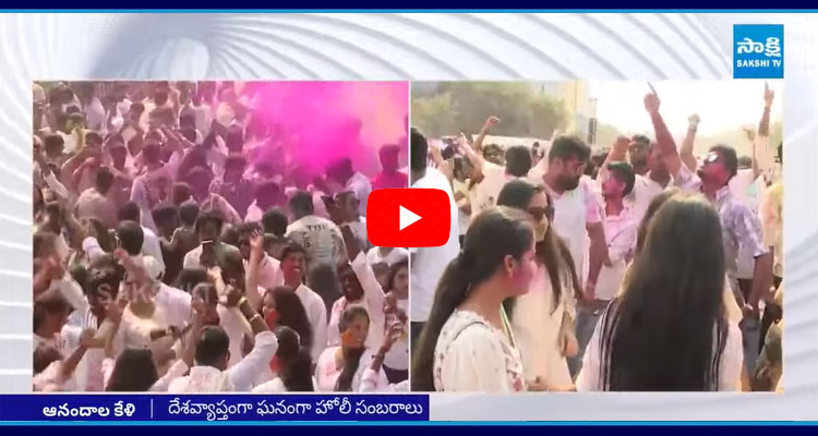 Holi Celebrations In Telugu States 4