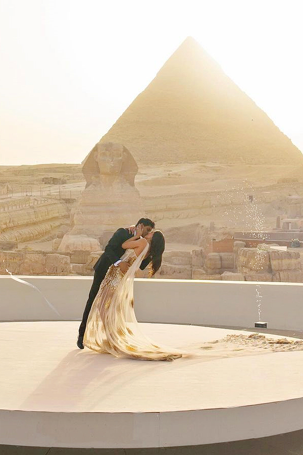 Billionaire CEO and Former WWE Divas Epic Egyptian Wedding at the Pyramids Photos2