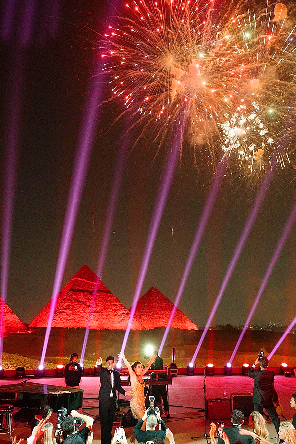 Billionaire CEO and Former WWE Divas Epic Egyptian Wedding at the Pyramids Photos10