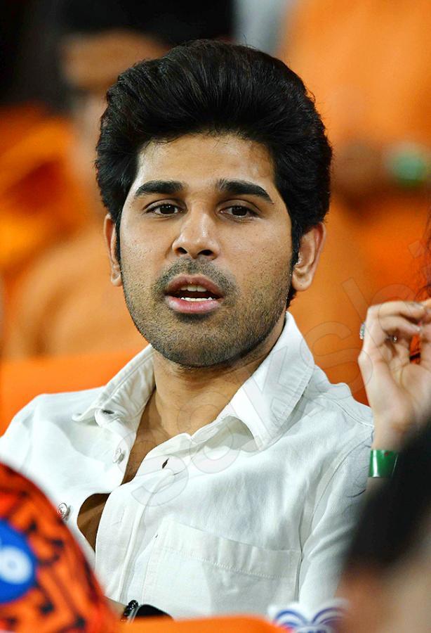 Celebrities In SRH vs RCB Match At Uppal Stadium: Photos11