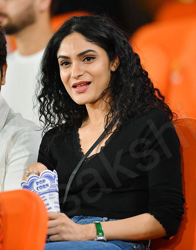 Celebrities In SRH vs RCB Match At Uppal Stadium: Photos14